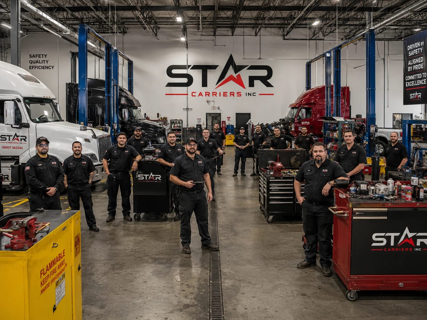 We own the wrench work · in-house maintenance keeps you rolling